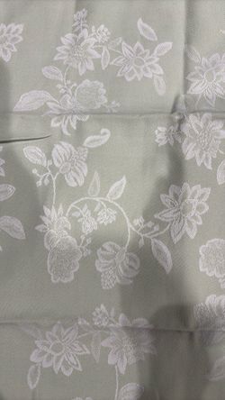 Pastel green and white embroidery tortilla cloth