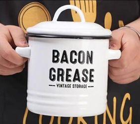 Bacon Grease Vintage Storage Container