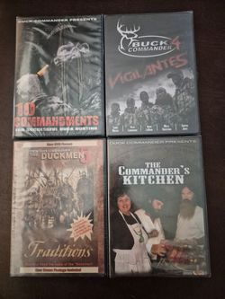 Duck Commander & Buck Commander DVD Set of 4 Factory Sealed.