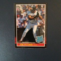 Jim Traber 1984 Donruss Baseball Card
