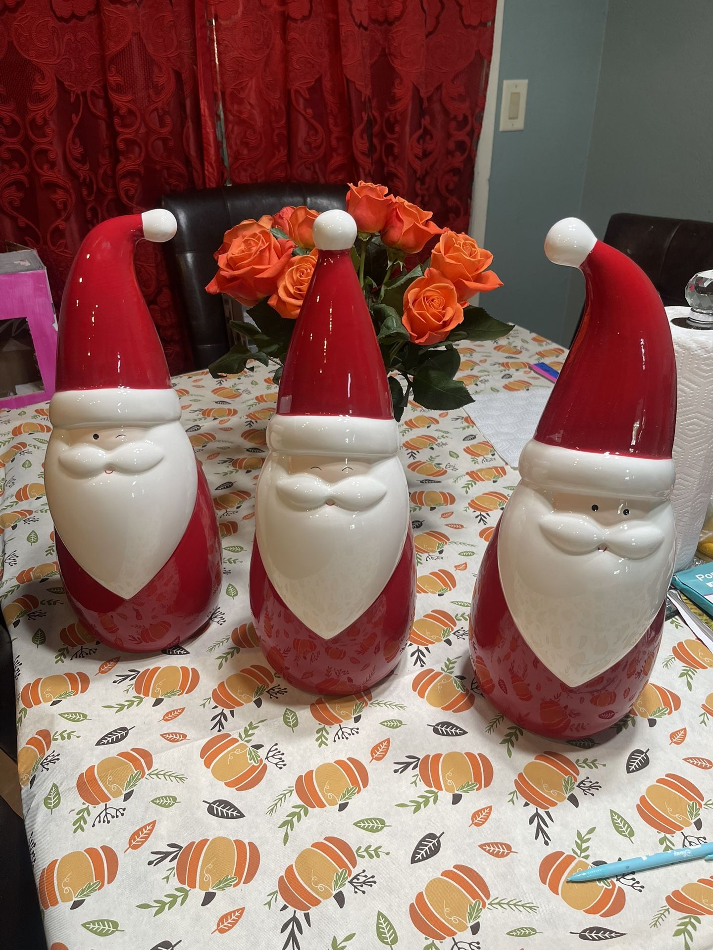 Ceramic santas