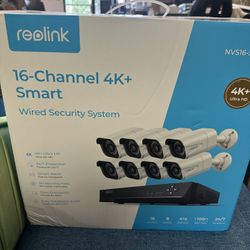 REOLINK 4K Security Camera System, 8pcs H.265 PoE Wired with Person Vehicle Detection