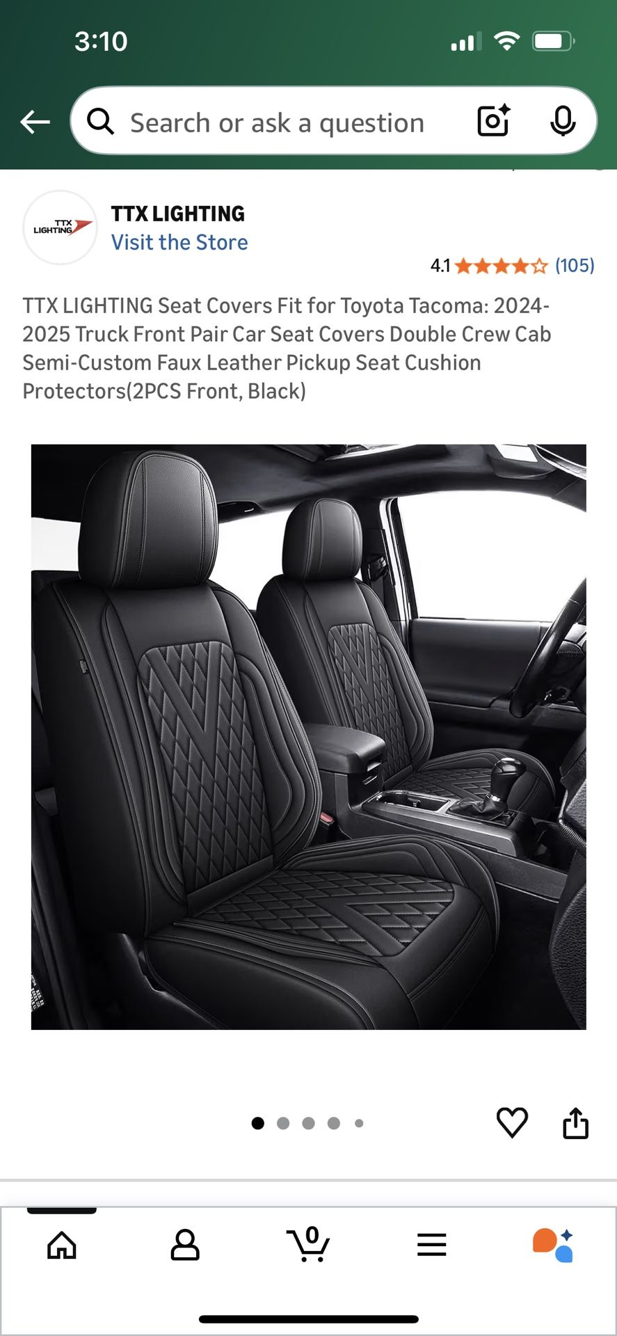 Seat Covers Toyota Tacoma 2024-2025