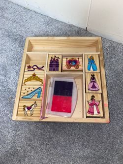 Melissa and Doug wooden Princess stamp set