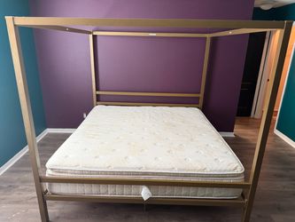 Bed frame and mattress