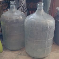 Antique Glass 5 Gallon Jugs
