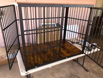 New. XXL Heavy Duty Dog Crate Furniture With 3 Doors, Cage kennel, Dog House , 48” long
