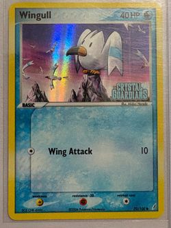 Wingull Ex Crystal Guardians reverse holo Pokemon card
