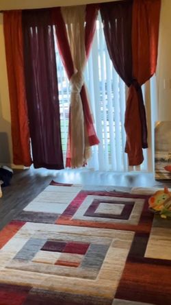 Rug And Curtains For Sale