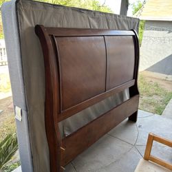 Queen Bed frame And Box Spring Set 