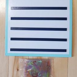 Letter Board with Colored Letters & Numbers (12" x 12")