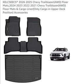 KELCSEECS Chevy Trailblazer Floor Mats & Cargo Liner Set