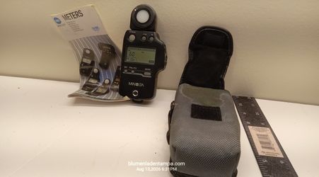 Minolta Auto Meter IV F Digital Light Exposure Meter with Case and Manual