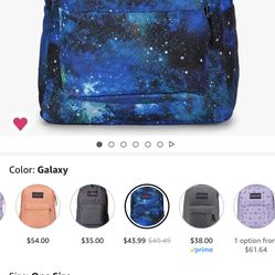 SuperBreak One Backpacks - Durable, Lightweight Bookbag with 1 Main Compartment, Front Utility Pocket with Built-in Organizer - Premium Backpack, Gala