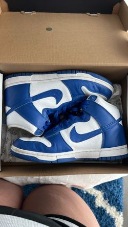 Nike Dunk High Blue and White Sneakers Women’s 9
