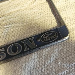 1950's, 1960-64  Vintage License Plate Frame 