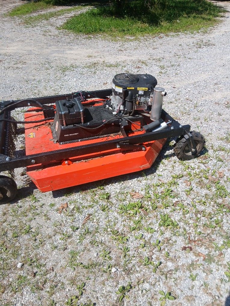 Dr Power Tow Behind Remote Control Brush Hog Barely Used 52 Inch Cutting Width