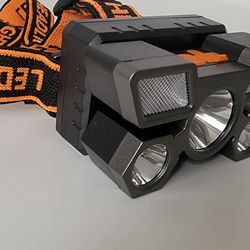 5LED with Built-in 18650 Battery USB Rechargeable Portable Flashlight Lantern Torch Headlamp Outdoor Camping Headlight fishing