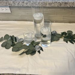 Glass Cylinder Centerpieces 