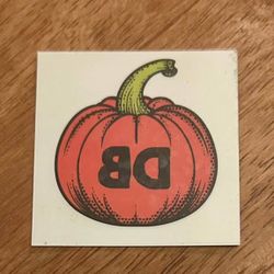 Dutch Bros Pumpkin Temporary Tattoo