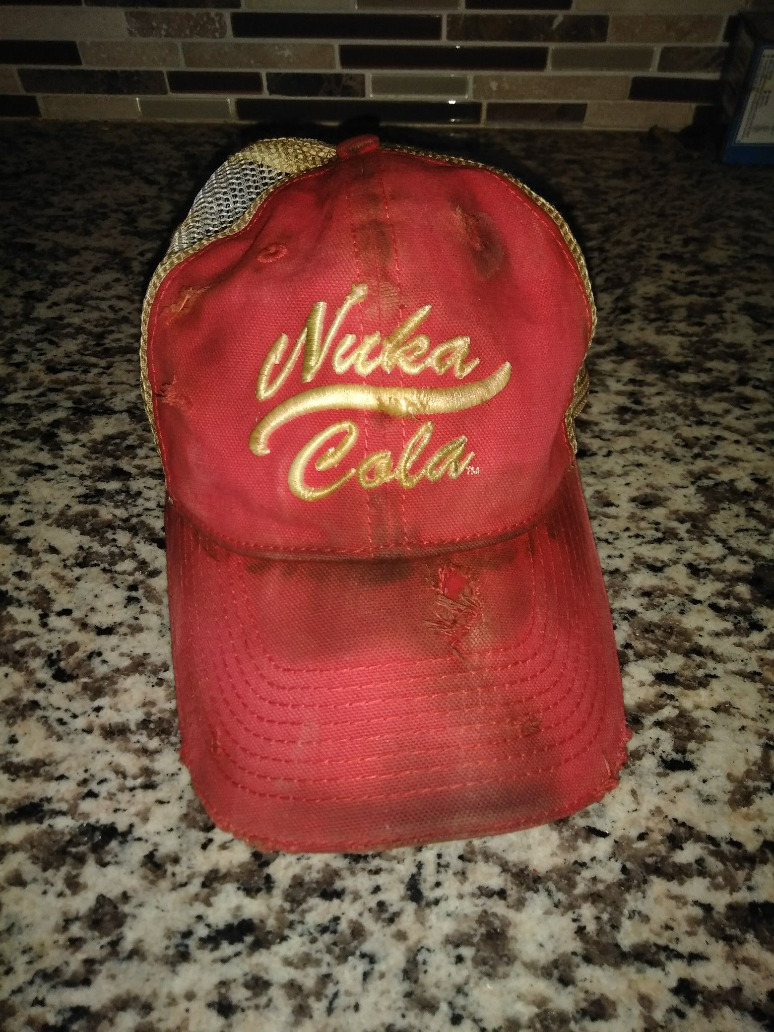 Fallout Nuka cola weathered hat
