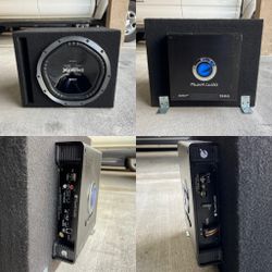 Sony Subwoofer & Planet Audio Amp