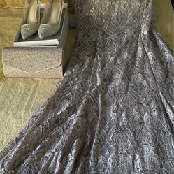 Dress, Purse, And Shoe Set