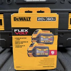 DEWALT FLEXVOLT 6Ah Battery $125 c/u o 2 por $200