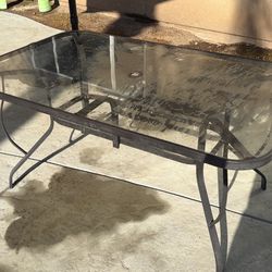Outside Glass Table