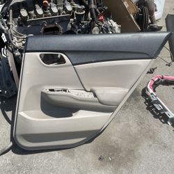 2015 Honda Civic Rear Right Door Panel