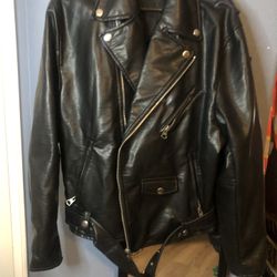 Men’s leather Jacket H&M Size L  