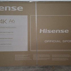 Brand New Hisense 65" 4K UHD Smart TV (A6 Series) - Unopened