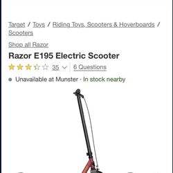 Razor E195 E Scooter 