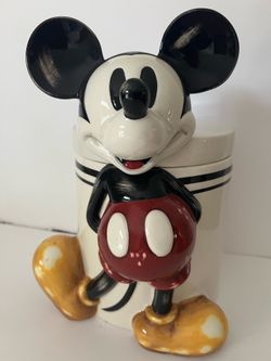 1990’s 11.5” Mickey Mouse Cookie Jar-Disney Store Exclusive-Classic Design