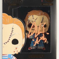 Alex Vincent Signed "Chucky" #10 Chucky Funko Pop! Enamel Pin Inscribed "Andy" (PA)