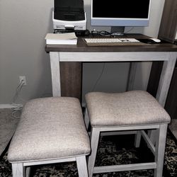 Caitbrook Counter Height Dining Table and 2 Bar Stools Set