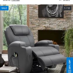 Electric Recliner W/ Heat And Massage 