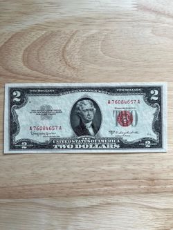 Red Seal 2 Dollar Bill Mint