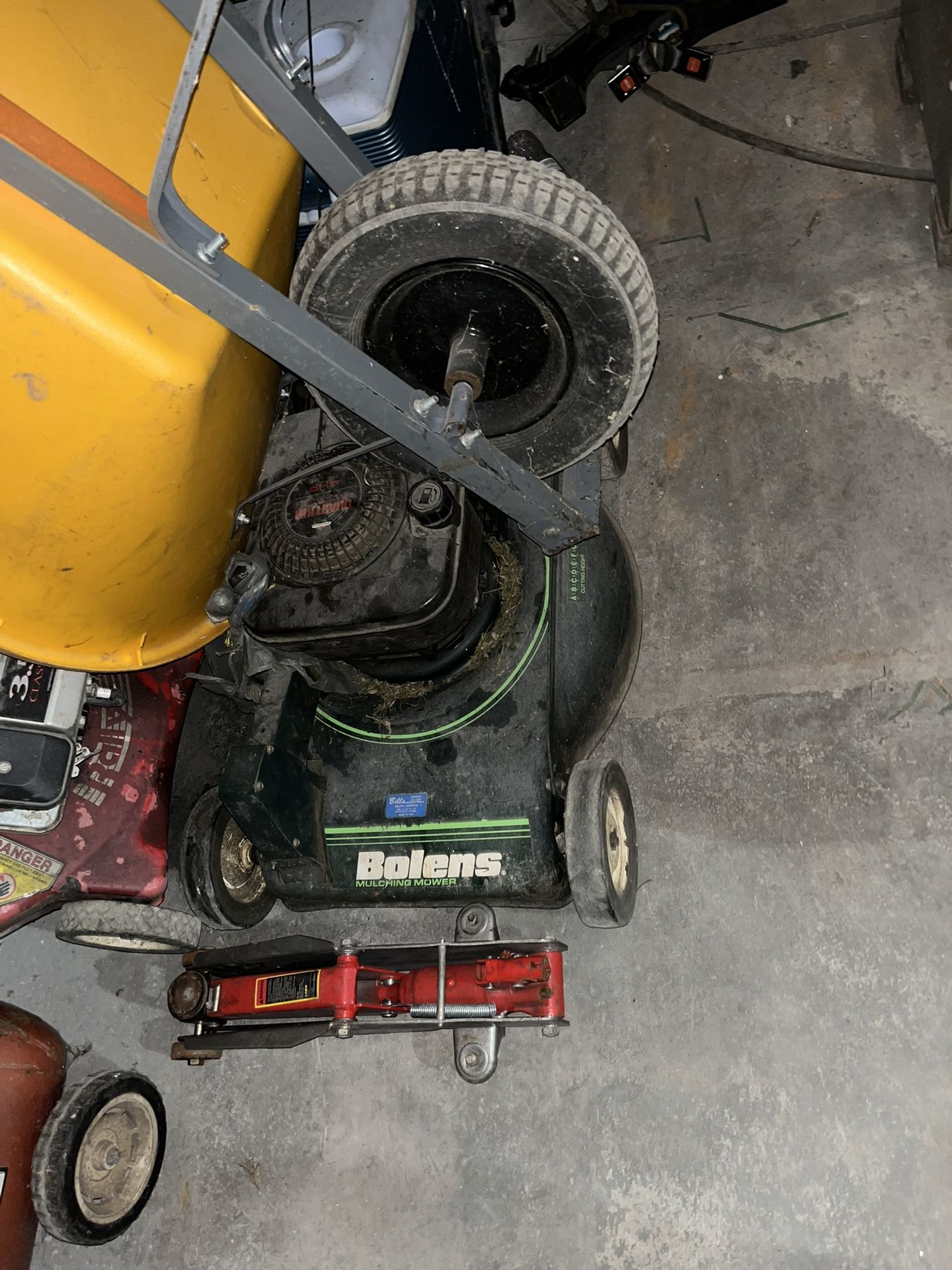 lawn mower & rapid pump. Ask For Prices.