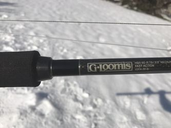 G. Loomis IGFA 20# roller guide striped bass set up with pen 320 GTI