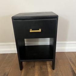 Small Black Nightstand