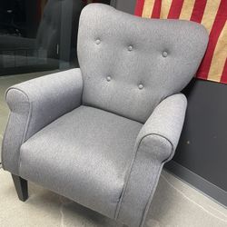 Upholstered Gray Armchair