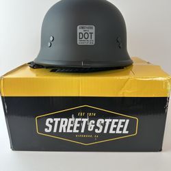 Street & Steel WFO 1/2 Helmet Matte Black 