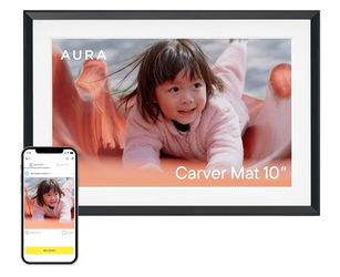 Aura Carver 10" HD WiFi Digital Picture Frame – Unlimited Cloud Storage – Like New
