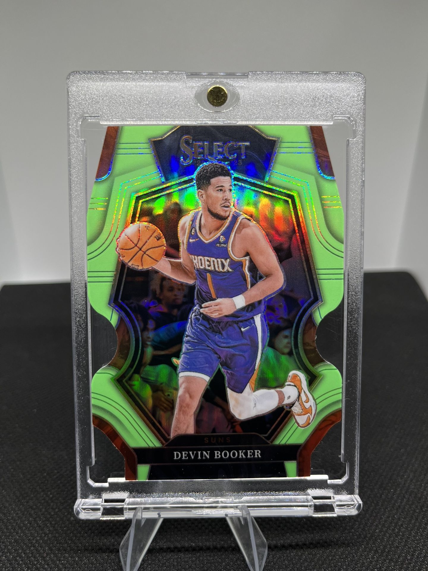 2022-23 Select Devin Booker Lime Green Diecut /49