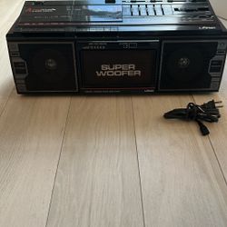 Super Woofer AM FM 2 CASSETTE PLAYER 80’S