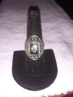 Beautiful Green Amethyst ring