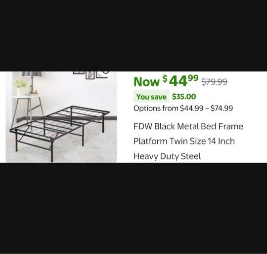 Metal Bed Frame (Matress Not Included)