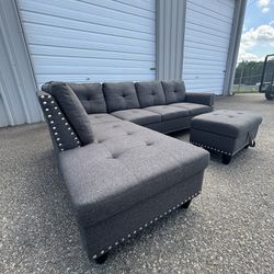 Like New Grey Sectional Couch Free Delivery 