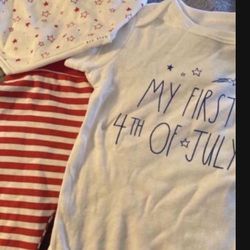 Babys First Fourth Of July 3 piece Set By  Magenta